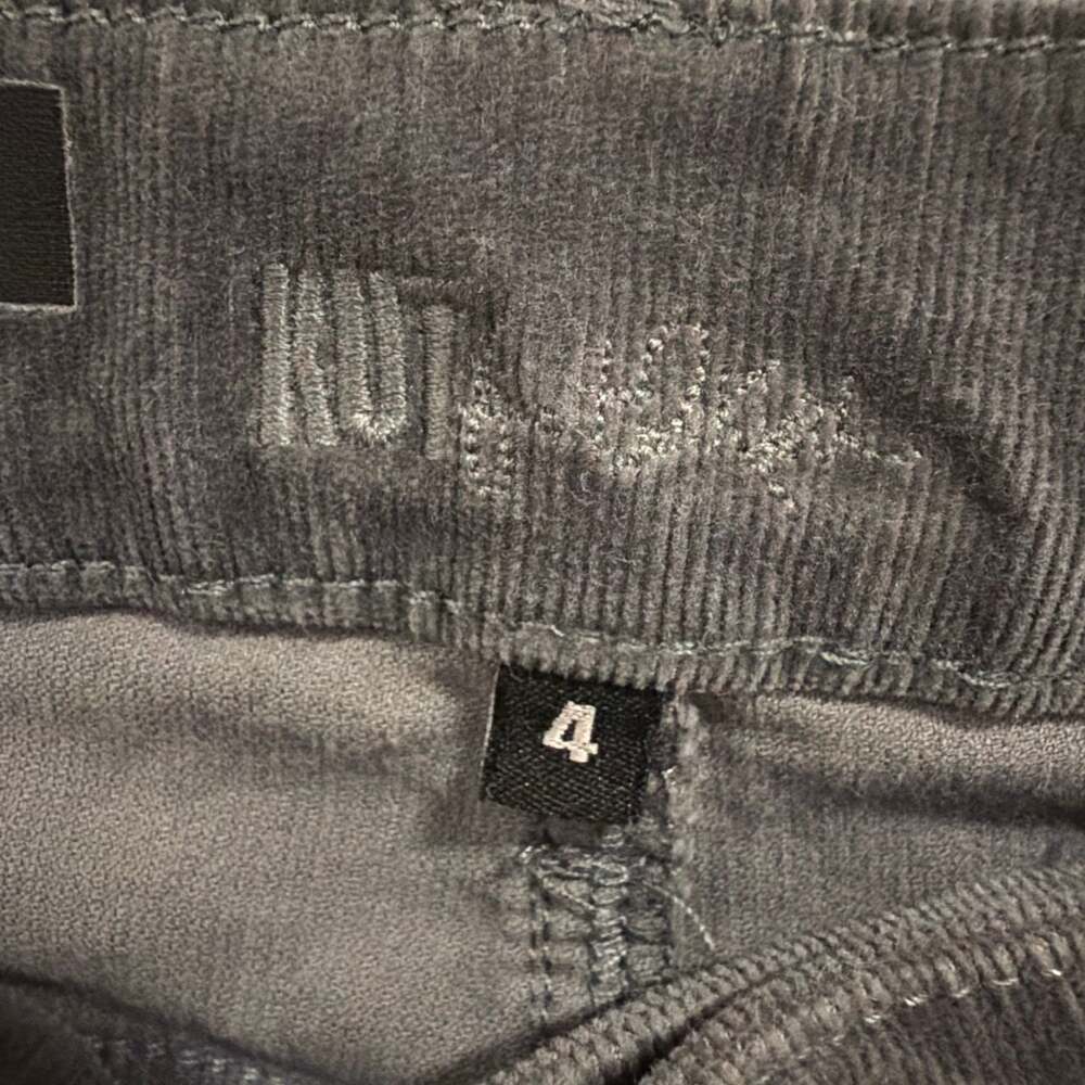 KUT from the Kloth Diana Skinny Corduroy Pants Gray Size 4 - Picture 3 of 9